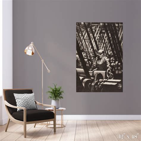 Pulleys Colossal Art Print The Detroit Wallpaper Co