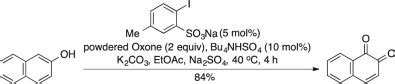 Iodine V Catalyzed Regioselective Oxidation Of Phenols To O Quinones