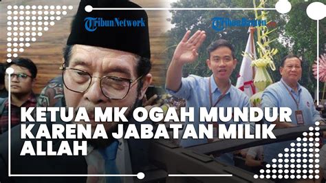 Ketua MK Anwar Usman Tolak Mundur Adili Perkara Usia Capres Cawapres