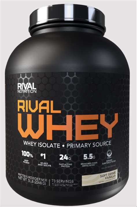 Rival Nutrition Whey Protein Powder 5lbs Cleanest Protein Athletes