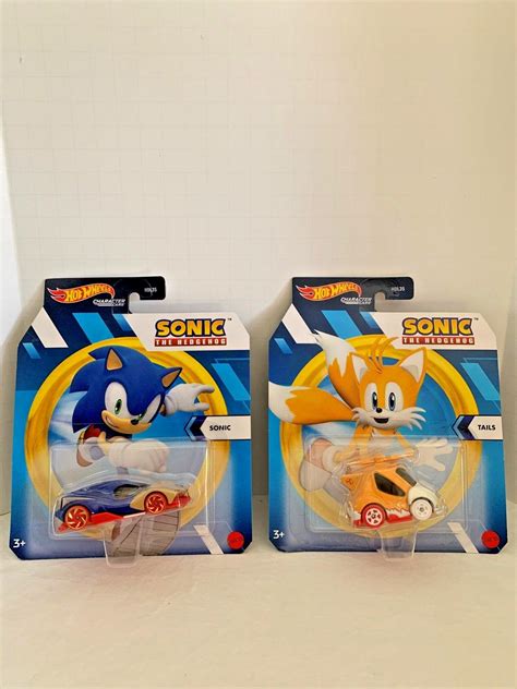 Hot Wheels Sonic The Hedgehog Sonic And Tails Lot Of