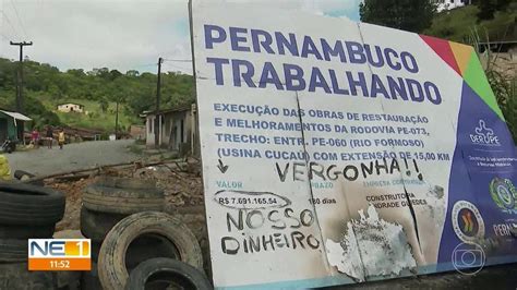 V Deo Moradores De Rio Formoso Protestam Contra Situa O Da Pe