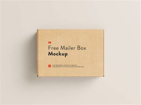 Free mailer box mockup - Mockups Design