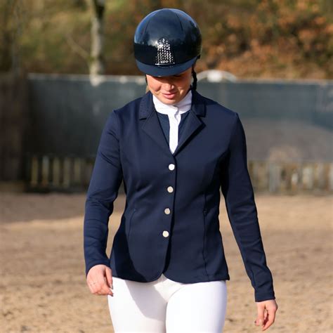 harry hall womens show jacket  navy blue