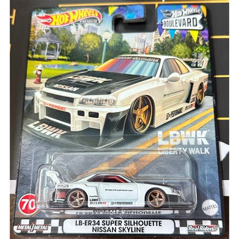 Hot Wheels Premium Boulevard Nissan Skyline R34 Super Silhouette LBWK Model Car Shopee Singapore