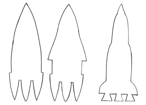 ракета объемная » шаблоны для аппликаций