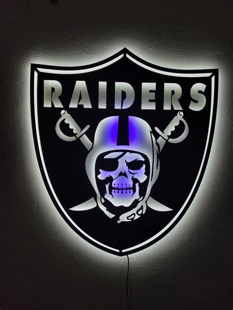 Las Vegas Raiders Led Sign, Las Vegas Raiders Metal Sign, LED Metal ...