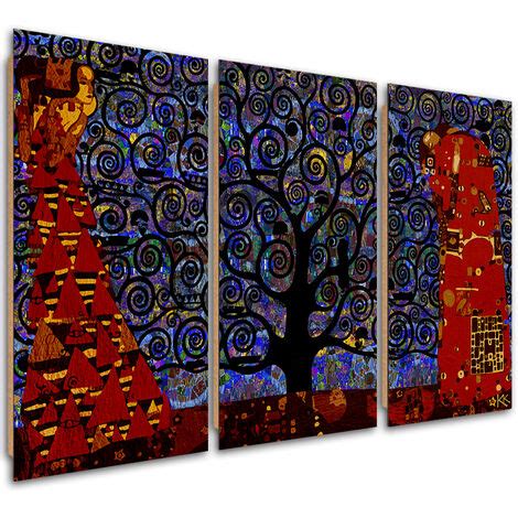 Quadro Deco Panel Paneli Blue Tree Of Life Abstraction X