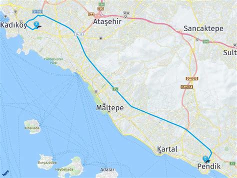 Marmara Üniversitesi Göztepe Kampüsü Pendik Tren İstasyonu Harita