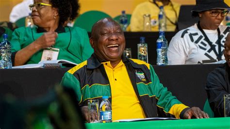 S Dafrika Cyril Ramaphosa Als Anc Vorsitzender Wiedergew Hlt Trotz