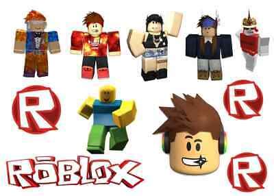 ROBLOX Edible Cake Toppers A4 Icing Wafer EBay