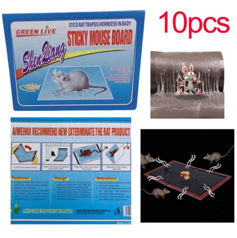 【stronger Adhesion】 Mouse Sticky Mice Rodent Glue Board Bait Trap Super