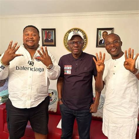 Cubana Chief Priest Endorses Sanwo Olu For Second Term Podium Reporters