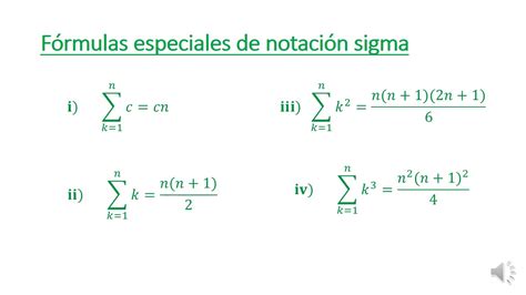 Ci F Rmulas Y Propiedades De Notaci N Sigma Youtube