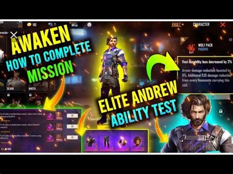 How To Open New Awaken Andrew Character In Free Fire Swat Gaming