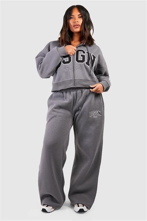 Womens Plus Size Tracksuits Boohoo Uk