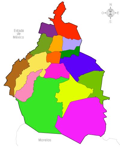 Total 63 Imagen Mapa Del Distrito Federal Con Nombres