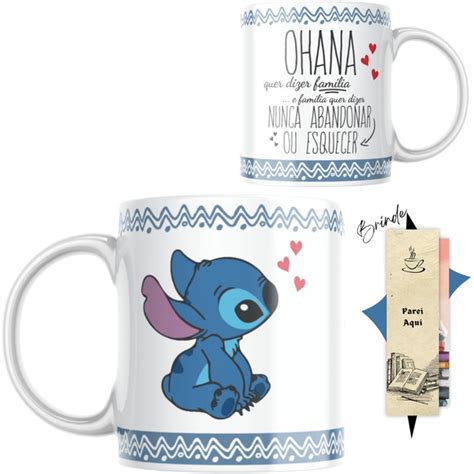 Caneca Lilo E Stitch Brinde Elo Produtos Especiais