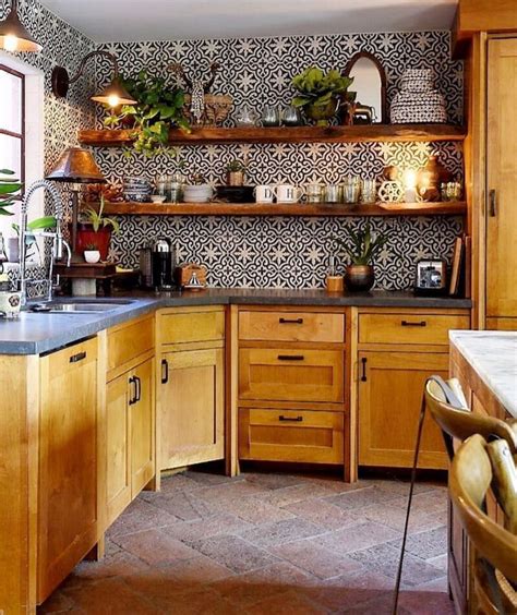 Boho Style Kitchens Boho Style Kitchen Kitchen Design Home Decor