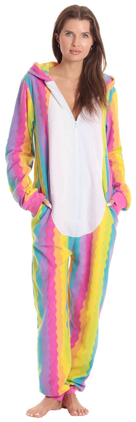 Just Love Adult Onesie Pajamas Unicorn Rainbow Xx Large Perfect For