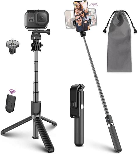 Perche Selfie Selfie Stick Tr Pied En T L Commande Bluetooth En