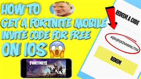 How To Get A Fortnite Mobile Invite Code For Free On Ios Youtube