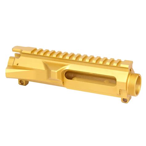 Guntec Usa Ar 15 Stripped Billet Upper Receiver Anodized Gold