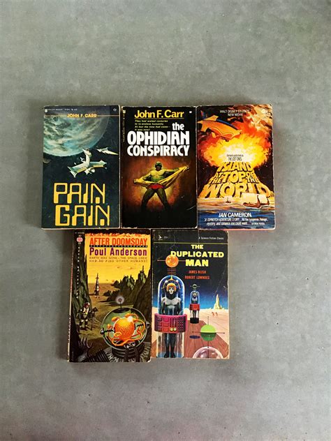 Vintage Sci Fi Paperback Books 60s 70s Collection Great Graphics Etsy