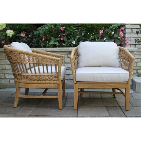 Birch Lane Dunkirk Teak Patio Chair With Sunbrella Cushions Wayfair Canada