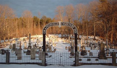 Graniteville Cemetery dans Marlborough New Hampshire Cimetière Find