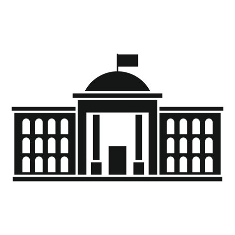 icono de la institución del parlamento estilo simple 14668800 Vector