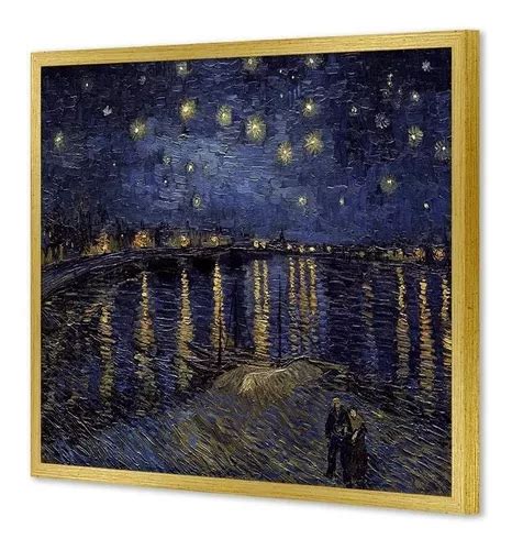 Cuadro Canvas Marco Noche Estrellada Sobre El Rodano 75x95 Envío gratis