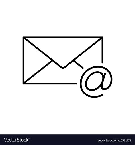 Envelope Icon Email Royalty Free Vector Image VectorStock