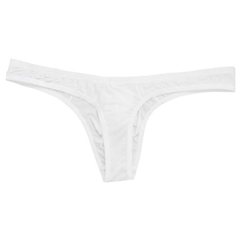 Mens Silky Long Sheath Thong Elephant Nose Pouch T Back Bikini Briefs Underwear Ebay