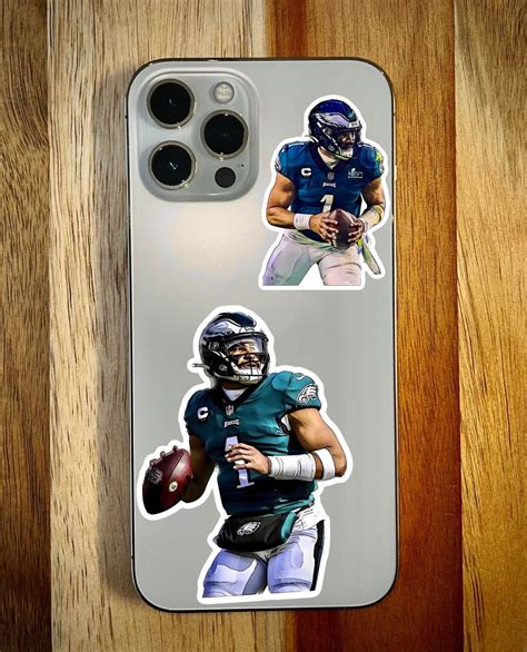 Jalen Hurts Philadelphia Eagles Sticker Waterproof Durable Custom Etsy