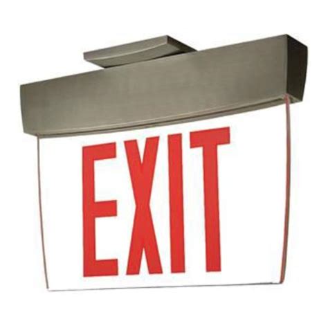 Ca Rwa Ic Led Nyc Edge Lit Exit Sign By Chloride