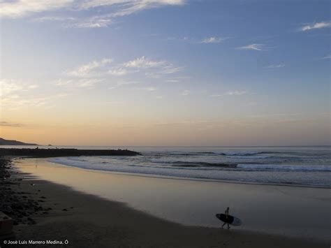 Fotografía atardecer en la avenida de Las Canteras Ó José Luis