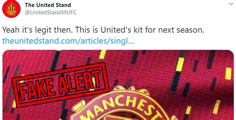 Fake Alert This Is Not The Manchester United Home Kit Footy