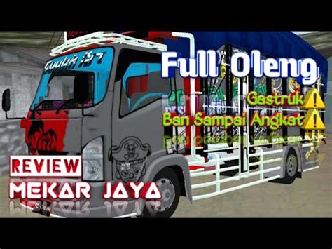 Mod Truk Isuzu Nmr Mekar Jaya Oleng Parah Mod Bussid Youtube