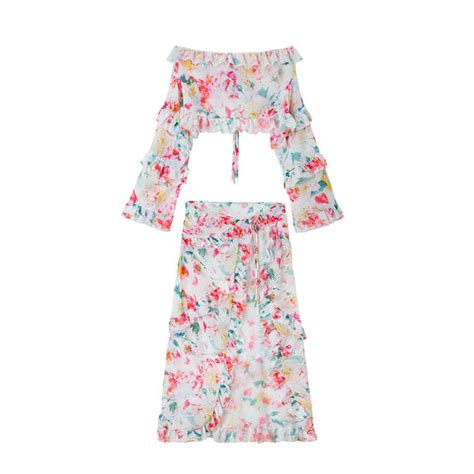 JSN Floral Cover Ups Sexy Bikini Push Up Bikini Set Women Swimsuit Female Swimwear Bathing