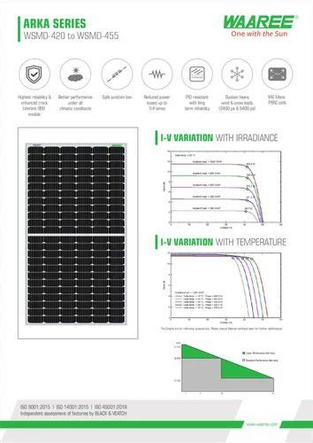 Waaree Wp Monocrystalline Perc Half Cell Cells Solar Panels