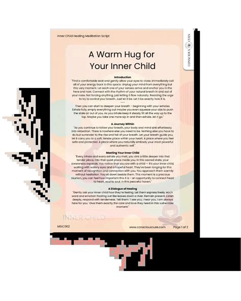 Free Download - Inner Child Meditation Script PDF + Audio