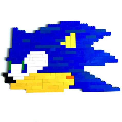 Lego Pixel Art Structure Sonic The Blue Hedgehog — 105 Pieces £487