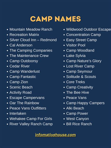 400+ The Most Catchy and Fun Summer Camp Names Ideas - Informative House