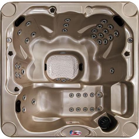 American Spas 6 Person 40 Jet 240 Volt Premium Acrylic Lounger Spa Standard Hot Tub With