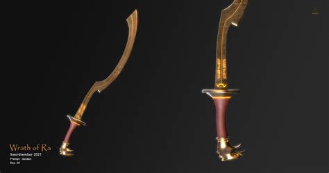 Artstation Khopesh Wrath Of Ra Game Assets