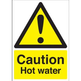 Caution Hot Water Signs