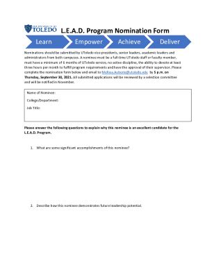 Fillable Online Sample Nomination Form Templates In Pdfms