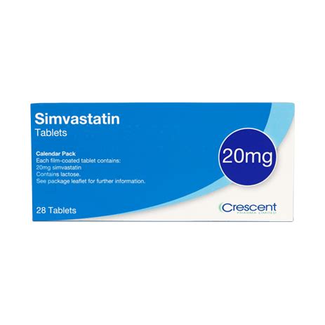 Simvastatin 20mg Tablets – Crescent Pharma