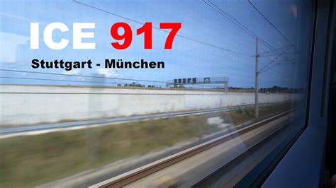 Im ICE 3 neo BR 408 von Stuttgart nach München ICE 917